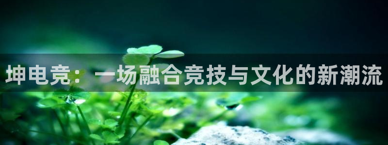 火博电竞网站：坤电竞：一场融合竞技与文化的新潮流